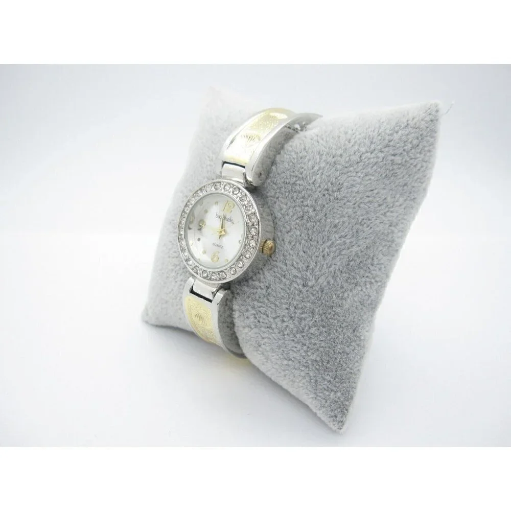 Women's Bay Studio Quartz WR Analog 26mm Dial Causal Round Bangle Watch (E142)
